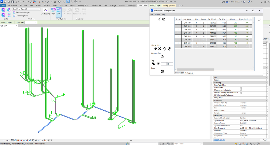 🚀 MEPSizer - Wastewater Drainage System Add-in is Now Available!