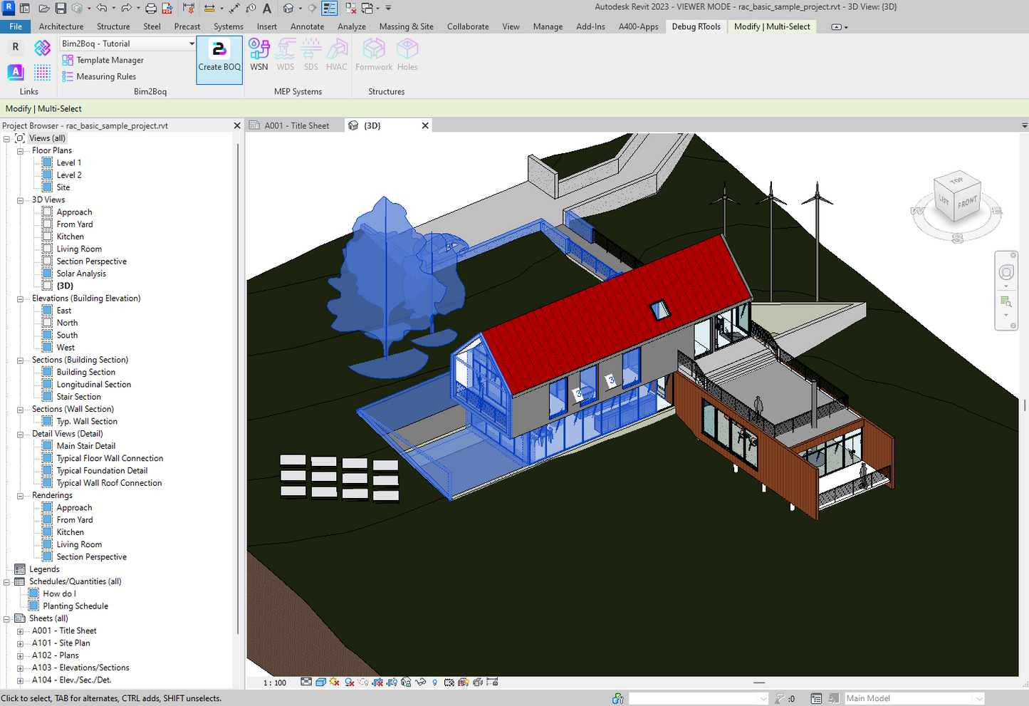 BIM2BOQ - Bill Of Quantities